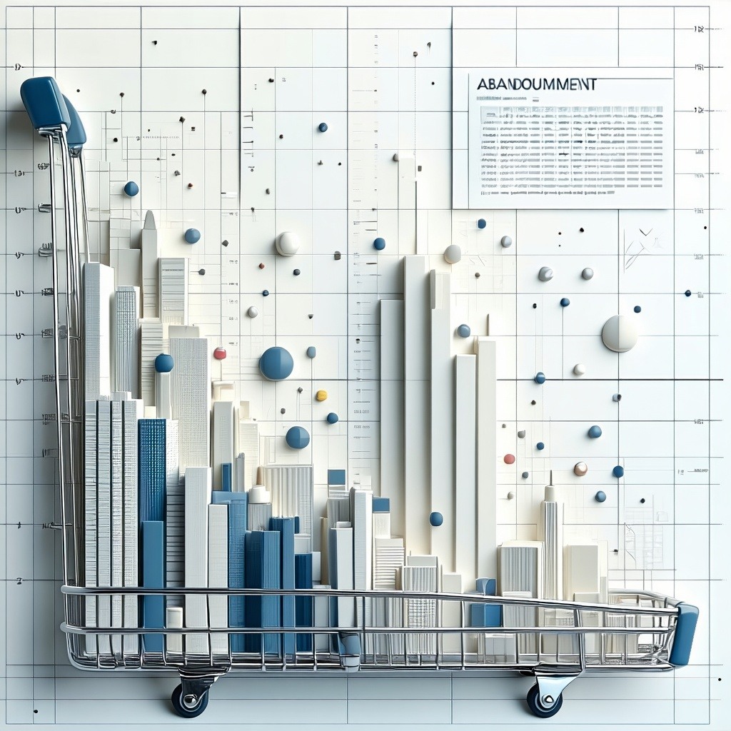 theme cart abandonment  ad spend in ecommerce and brick mortarbackground color white onlyobject colors lighter whiter colorsobject to create missed sales due to cart abandonment histogram-2