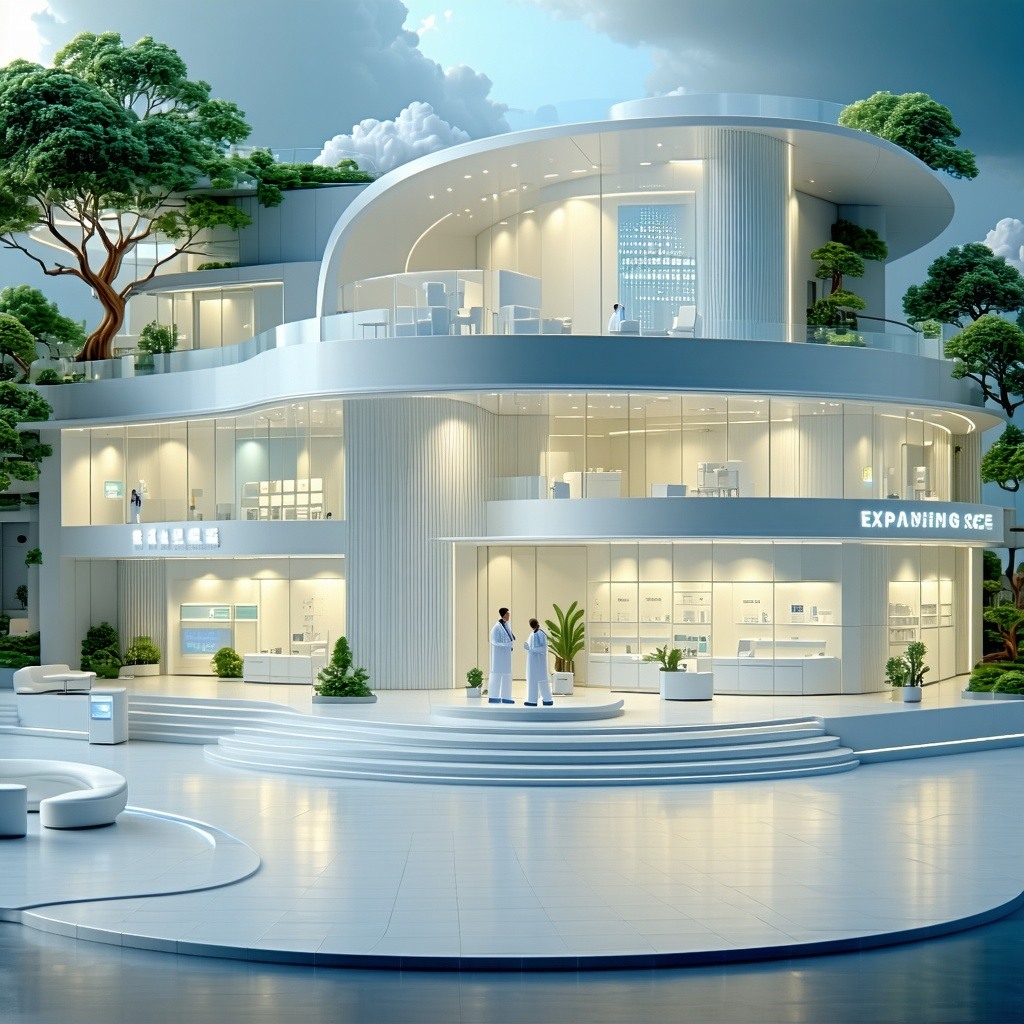 theme expanding services in health care and med techbk frame color white onlyobject bk color white and lighter colorsObject opening of a new clinic-1